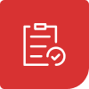 Checklist icon on a clipboard, indicating a tasks or to-do list action button